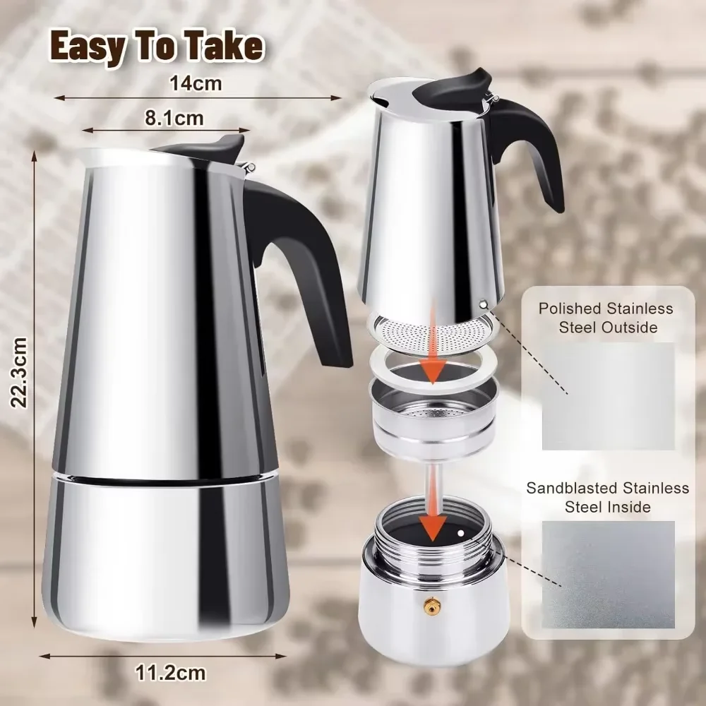 Coffee Maker Moka Pot 50ml-600 - Coffee Tea Chocolate 리뷰 및 가격