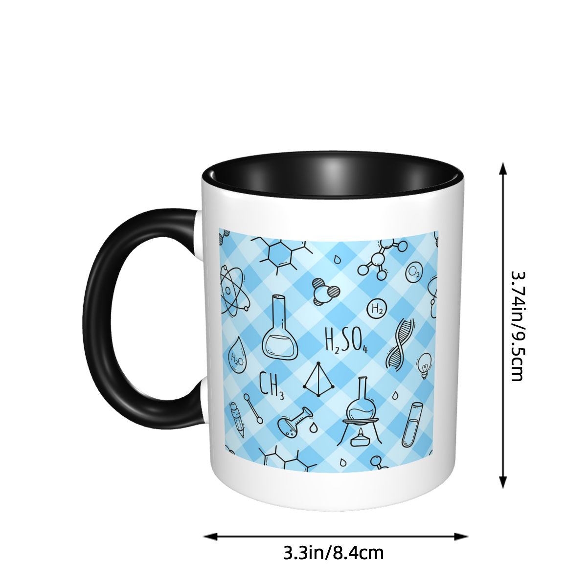 Science Icons Plaid Pattern A  - Coffee Tea Icon 리뷰 및 가격