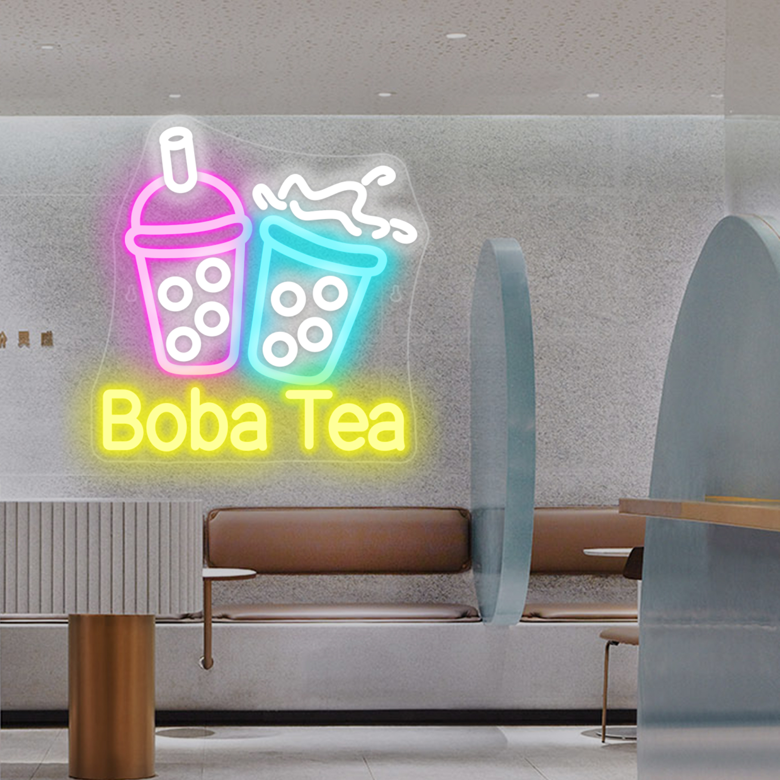 Bubble Tea Neon Light Colorful - Coffee Tea Boba 리뷰 및 가격